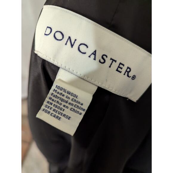 Doncaster Wool Pleated Peplum Blazer - Size 2 - Picture 4 of 4